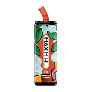 Max Mi wu Cokes Tin Wegwerp E-cigs 3600 Rookwolken - Citroen-zwarte thee