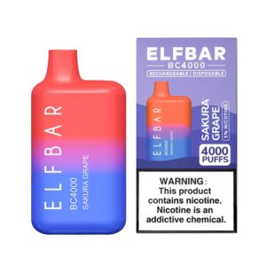 ELF BAR BC4000 Disposable 4000 trekjes Sakura Grape
