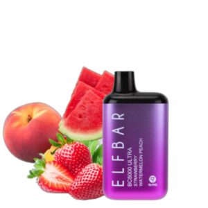 ELF BAR BC5000 Ultra Disposable Strawberry Watermelon Peach 5000 trekjes